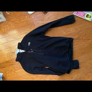 north face black half zip pullover